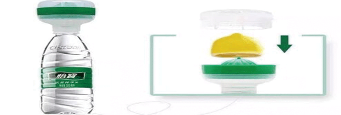 怡宝创意瓶盖,激活即弃的水瓶